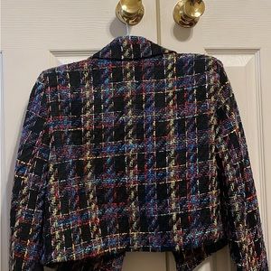 Fashion tweed crop jacket